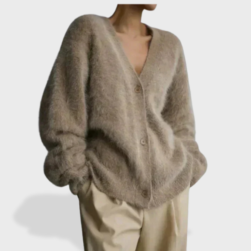 Elara Women's Cashmere Sweater – Luxuriously Soft Knit Cardigan