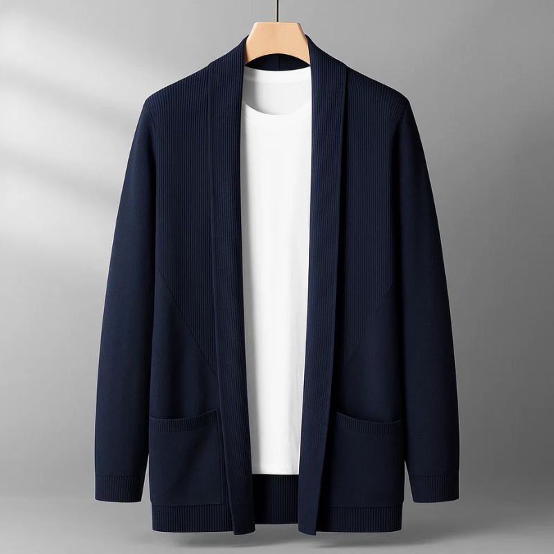 Louis Men’s Knit Cardigan – Soft-Touch Warm Layer Cardigan
