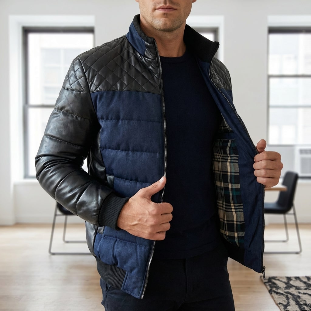Héctor Men’s Puffer Jacket – Warmth Quilted Coat