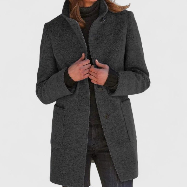 Eloiza Wool Blend Women’s Coat – Tailored Winter Jacket