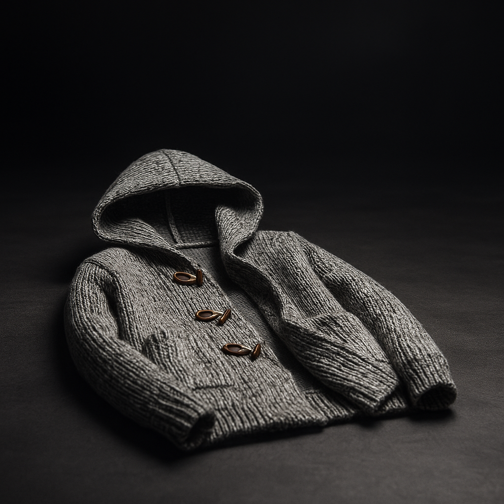 Stefano Men’s Knitted Cardigan – Toggle Closure with Hood and Side Pockets