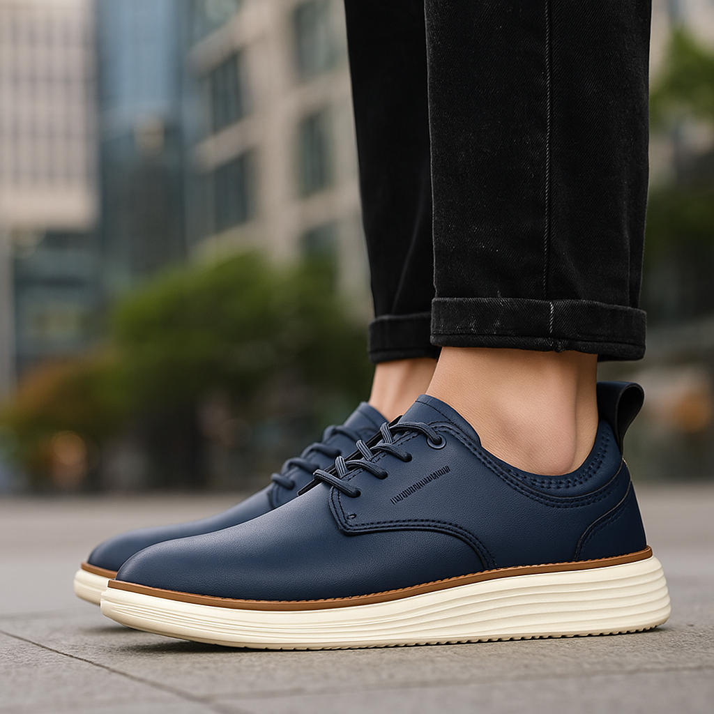 Carson Men’s Shoes – Comfort Cushioned Leather Trainers