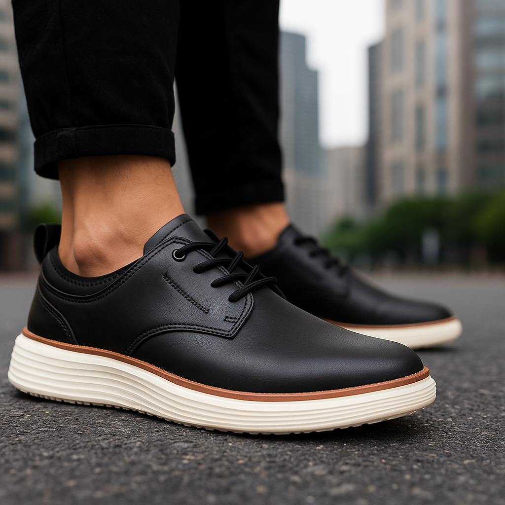 Carson Men’s Shoes – Comfort Cushioned Leather Trainers