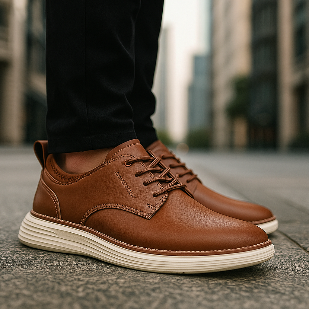 Carson Men’s Shoes – Comfort Cushioned Leather Trainers