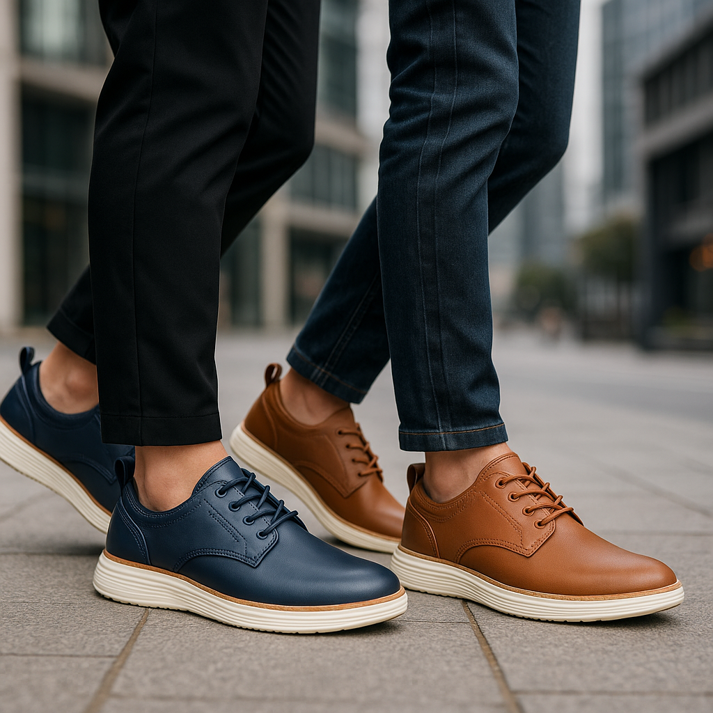 Carson Men’s Shoes – Comfort Cushioned Leather Trainers
