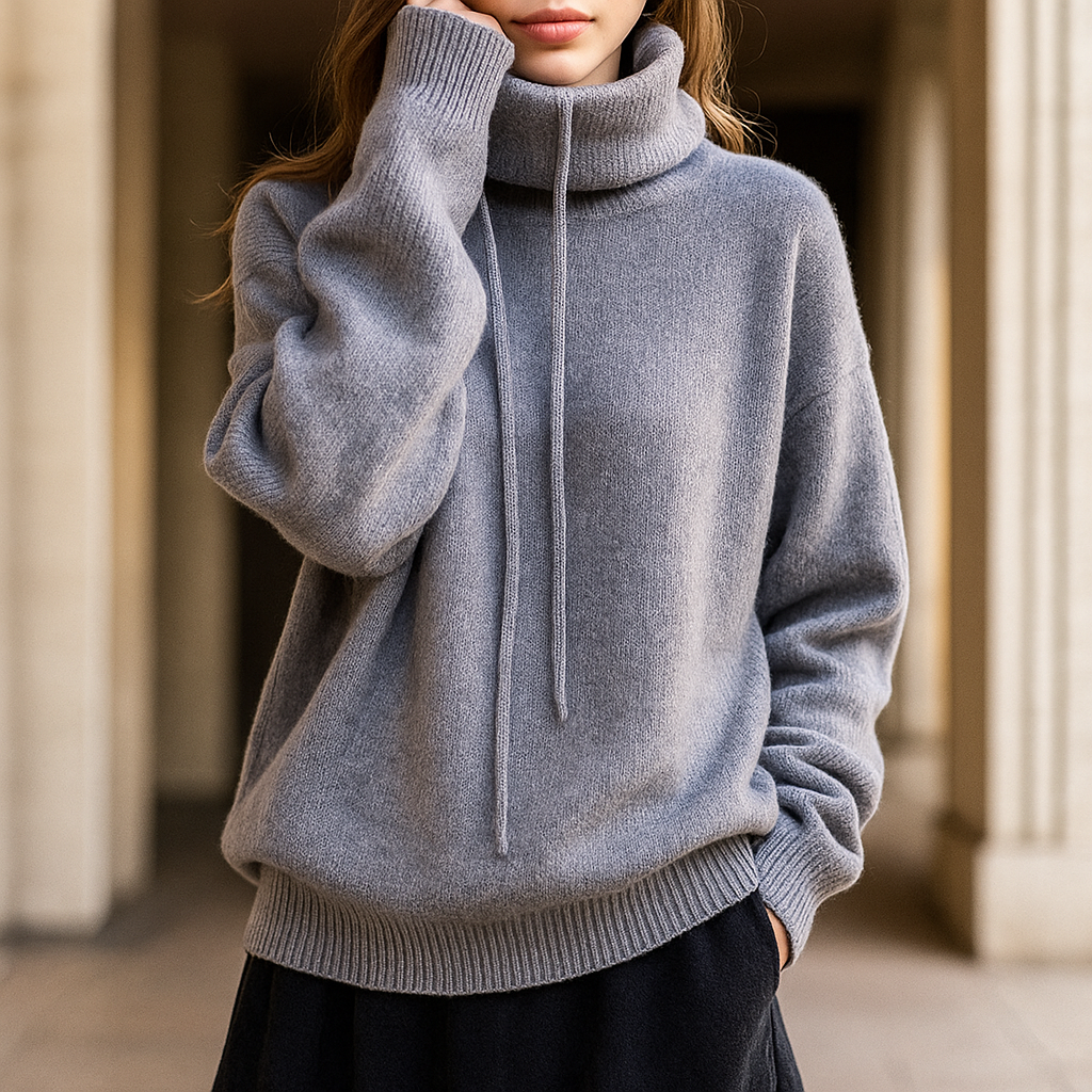 Selena Women’s Hoodie Sweater – Premium Merino Wool Pullover
