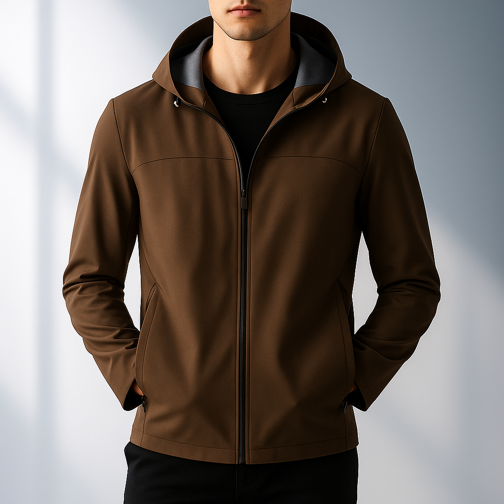 Rafael Men’s Thermal Jacket – Wind & Water Resistant Hooded Outerwear