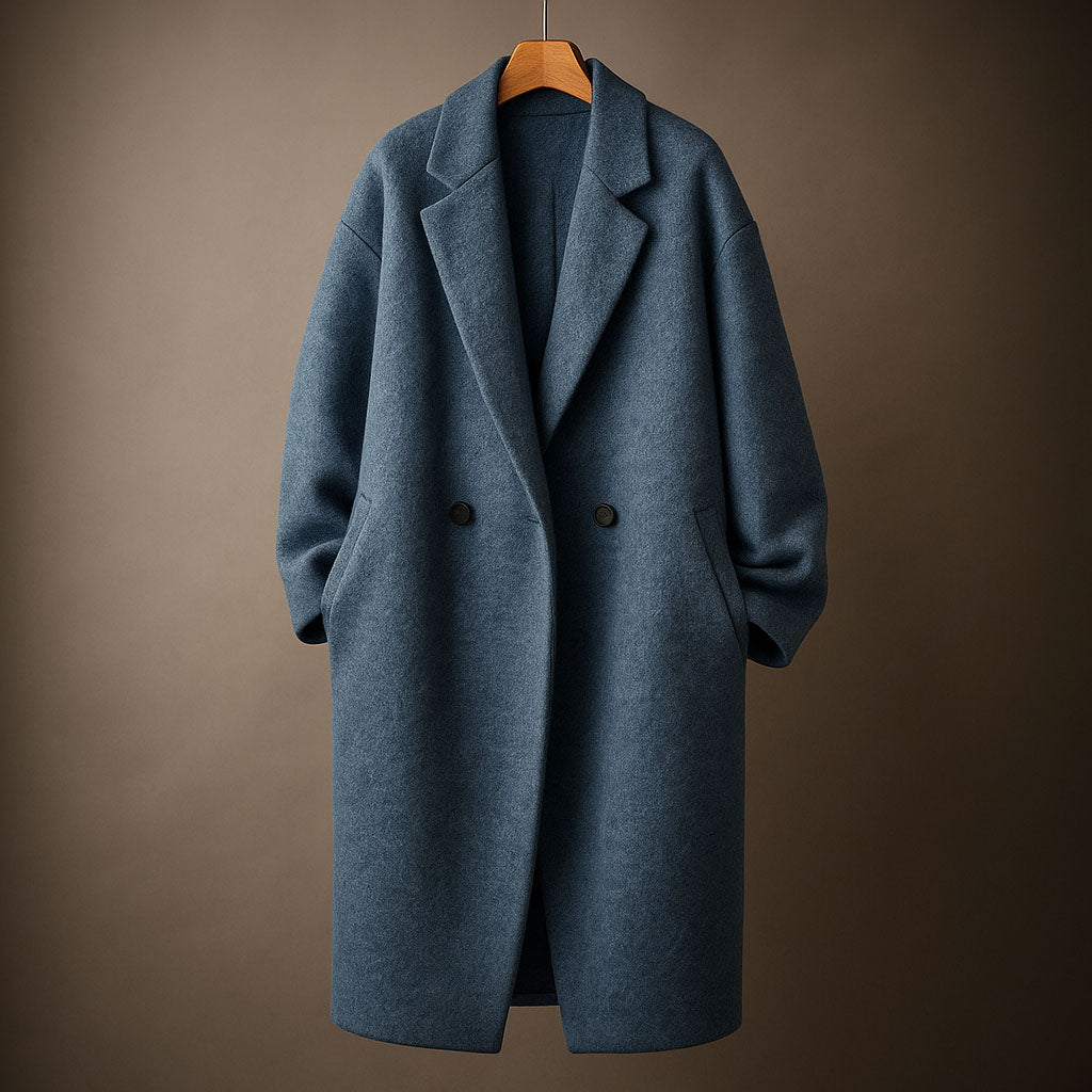 Arjen Women’s Wool Overcoat – Double-Breasted Wool-Blend Coat