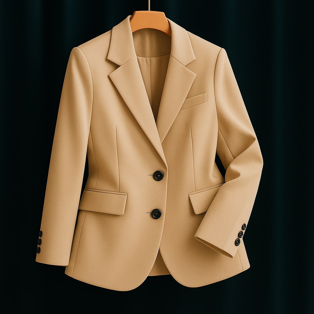 Elara Women’s Tailored Blazer – Structured Jacket with Contoured Fit