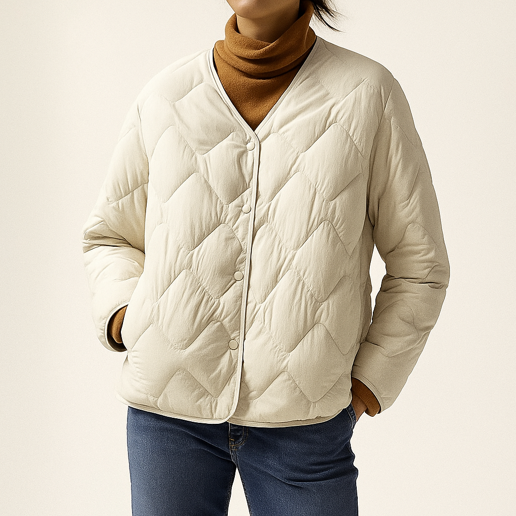 Francesca Women’s Duck Down Jacket – Lightweight Warmth with Quilted Design