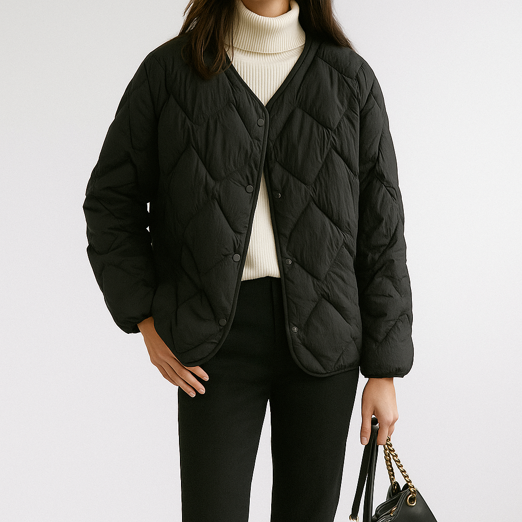 Francesca Women’s Duck Down Jacket – Lightweight Warmth with Quilted Design
