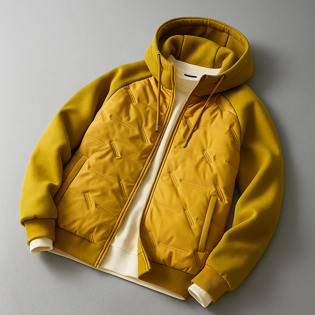Charlie Men’s Hooded Jacket – Lightweight Cotton-Blend Hoodie Jacket