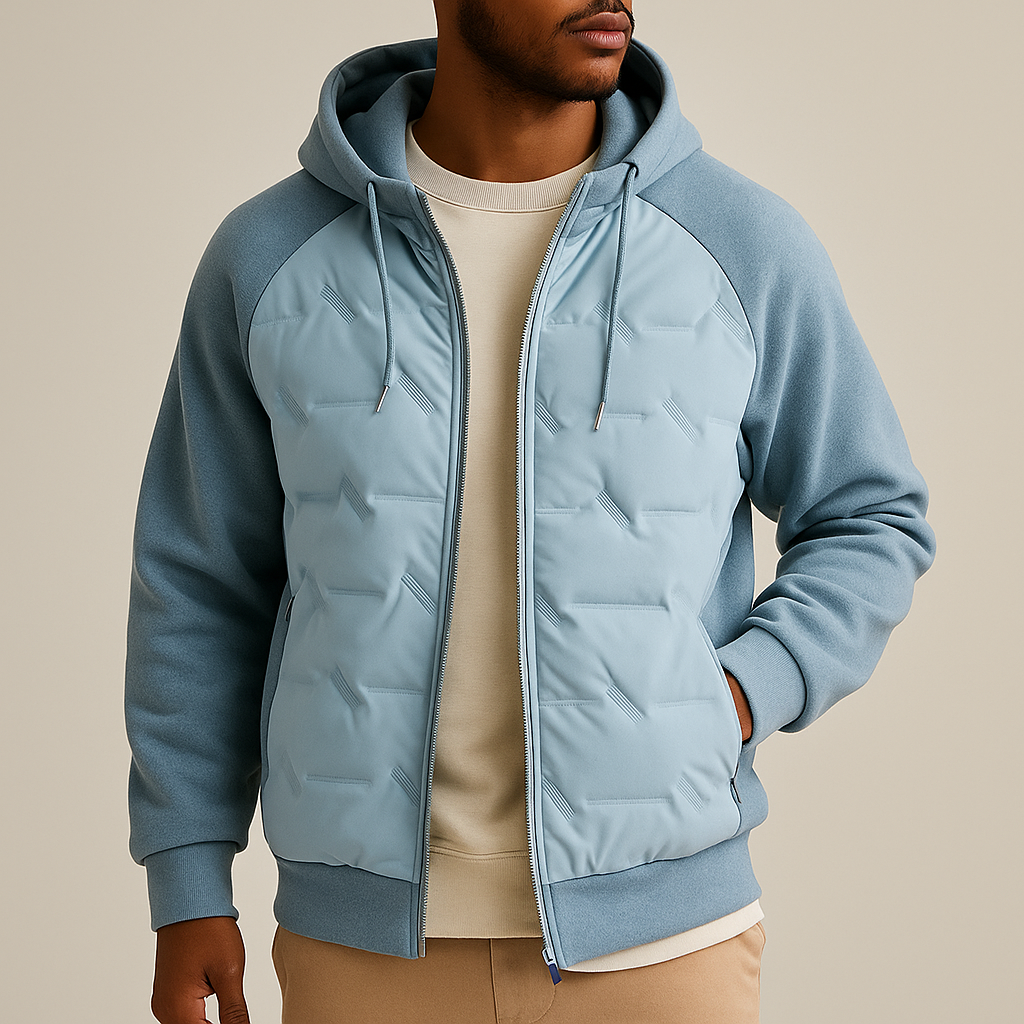 Charlie Men’s Hooded Jacket – Lightweight Cotton-Blend Hoodie Jacket