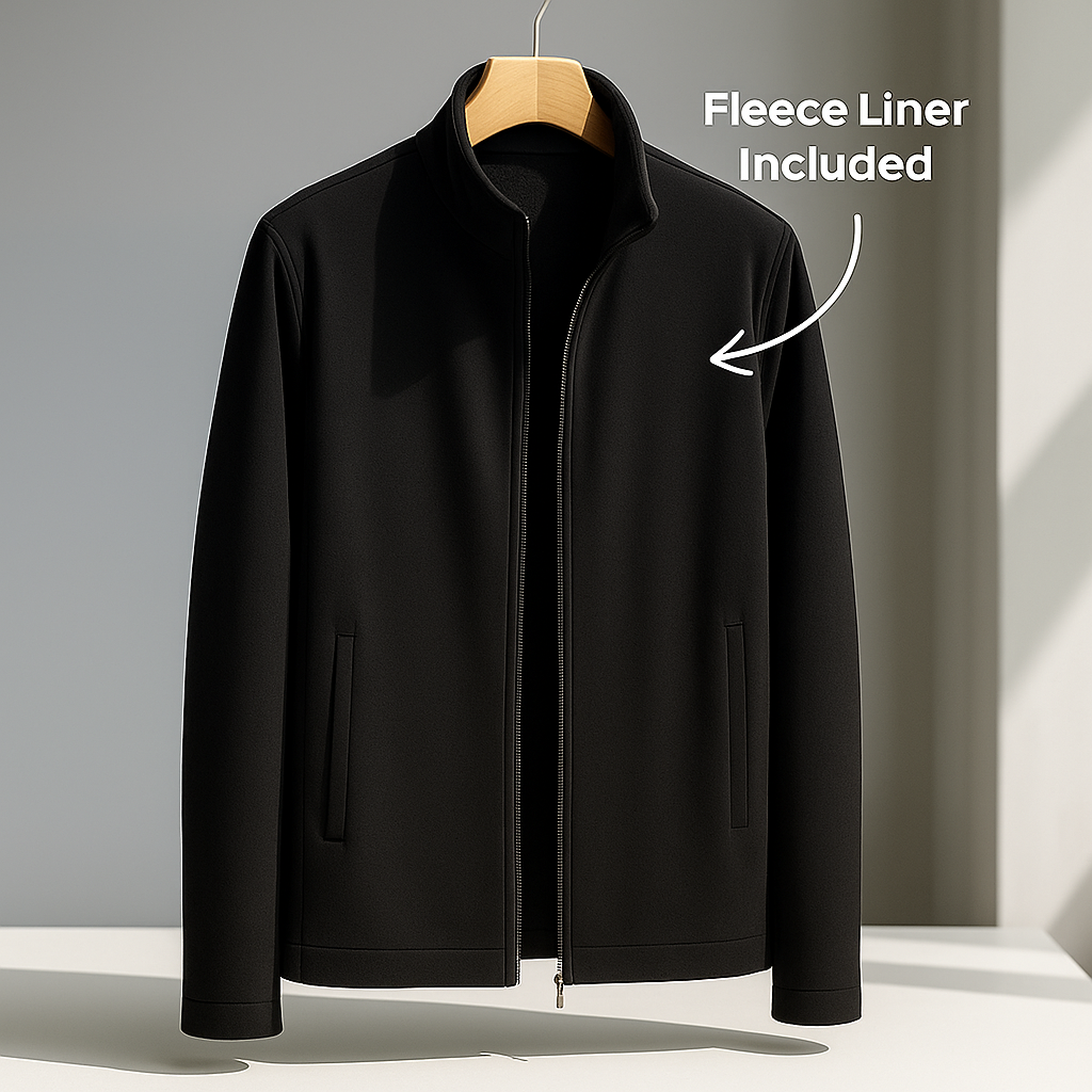 Ricardo Men's Fleece Jacket – Removable Inner Windbreaker Jacket