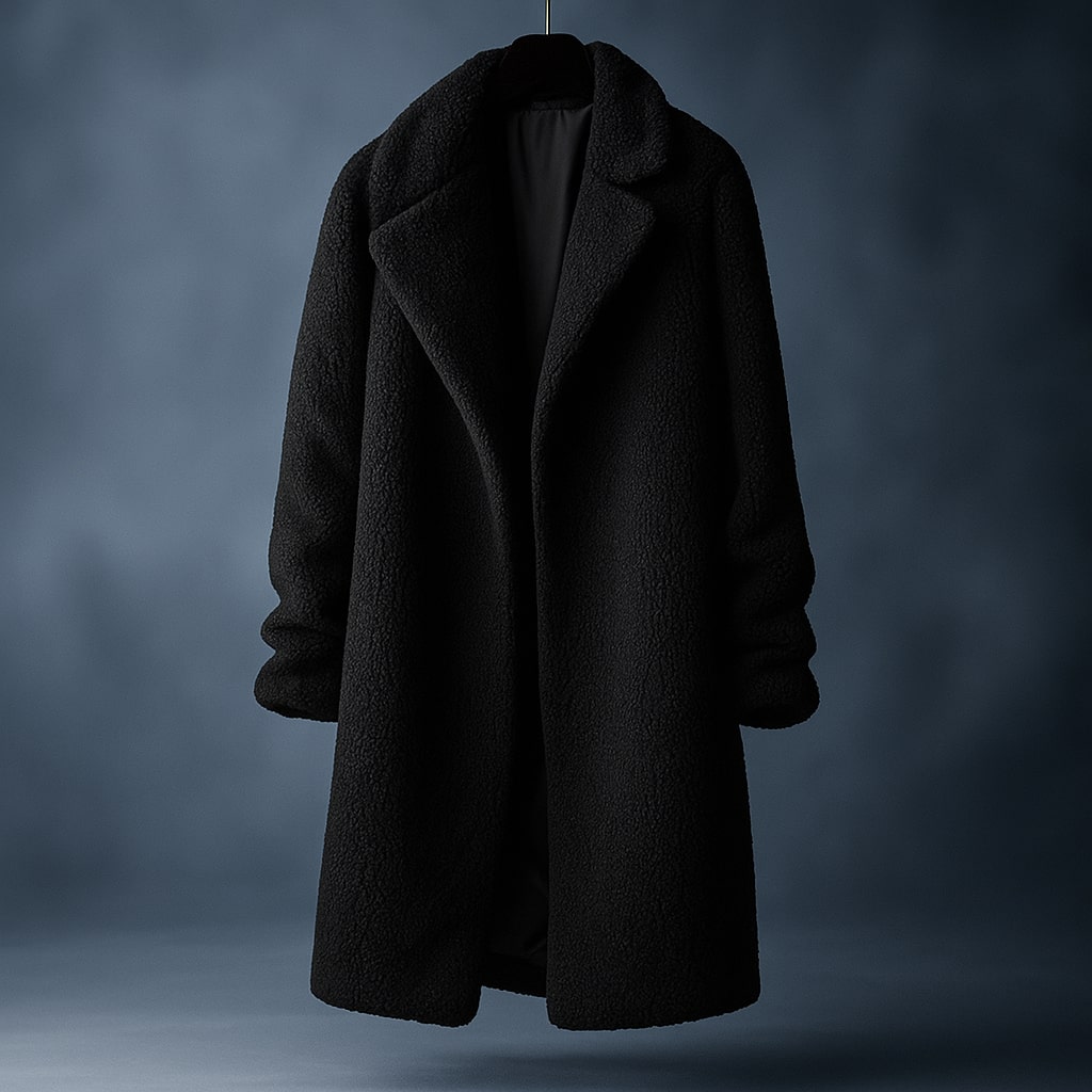 Francine Women’s Teddy Coat – Plush Sherpa Fleece Longline Jacket
