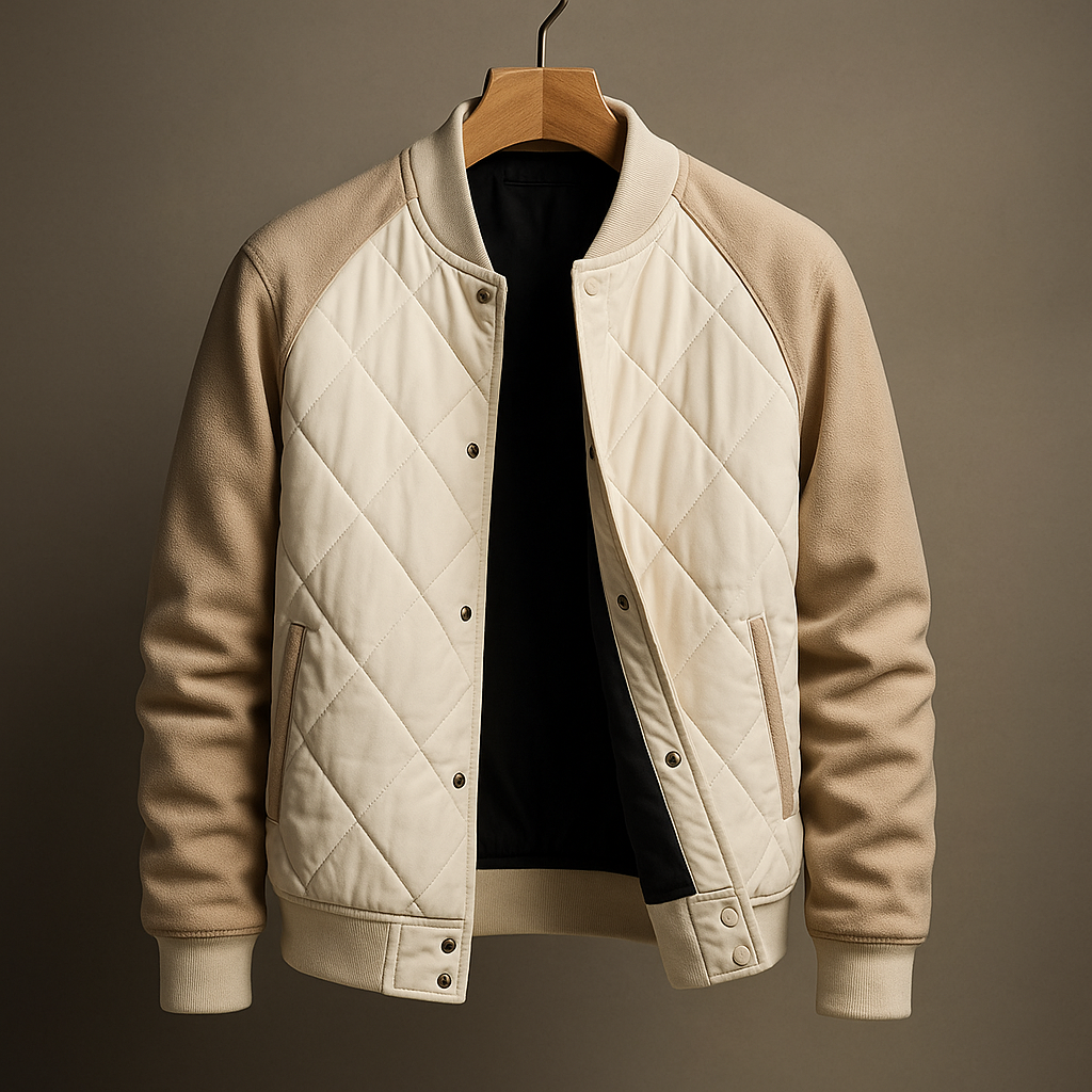 Dawson Men’s Quilted Jacket – Diamond Stitch Insulated Cotton Jacket