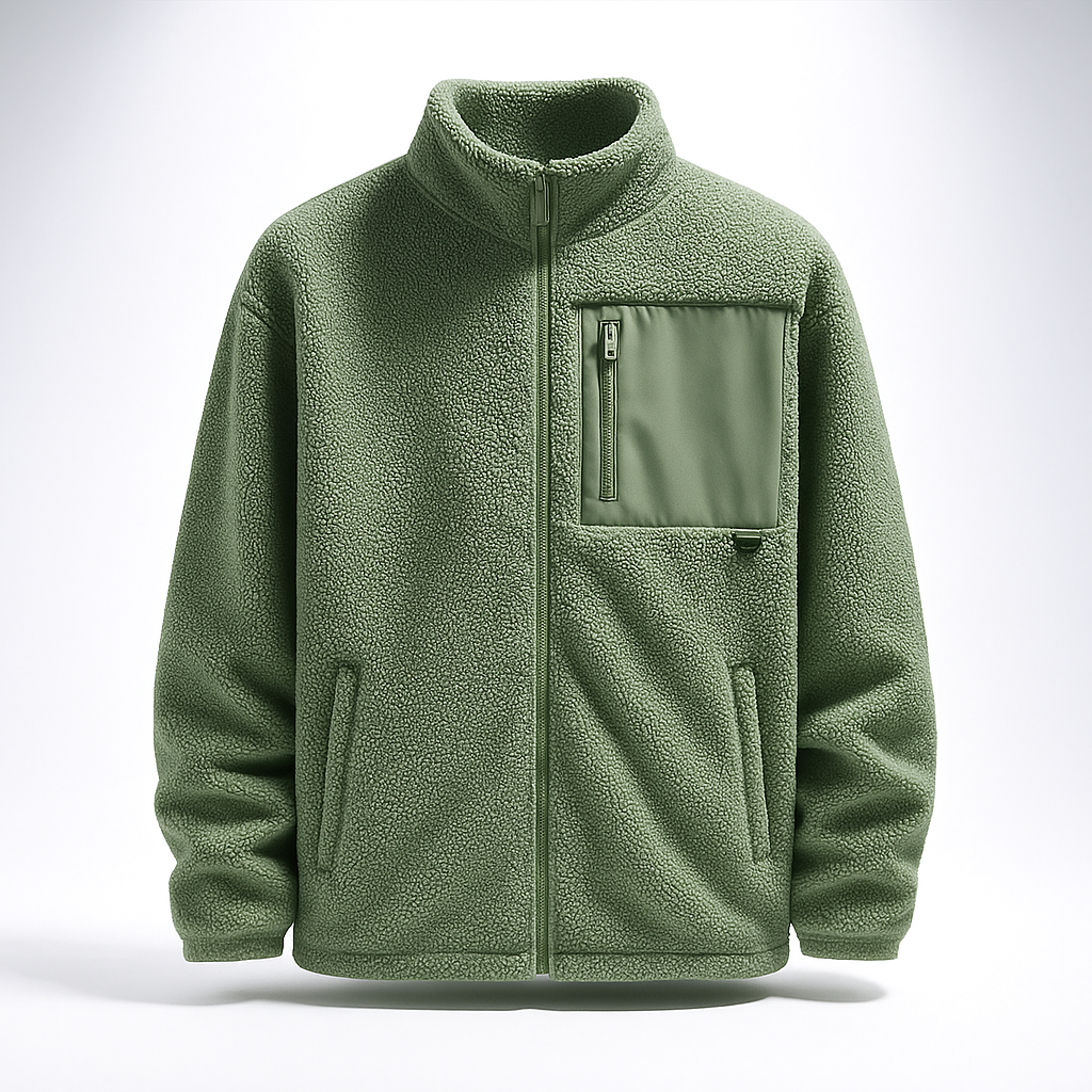 Aldrin Men’s Fleece Jacket – Lightweight Insulating Zip-Up Jacket
