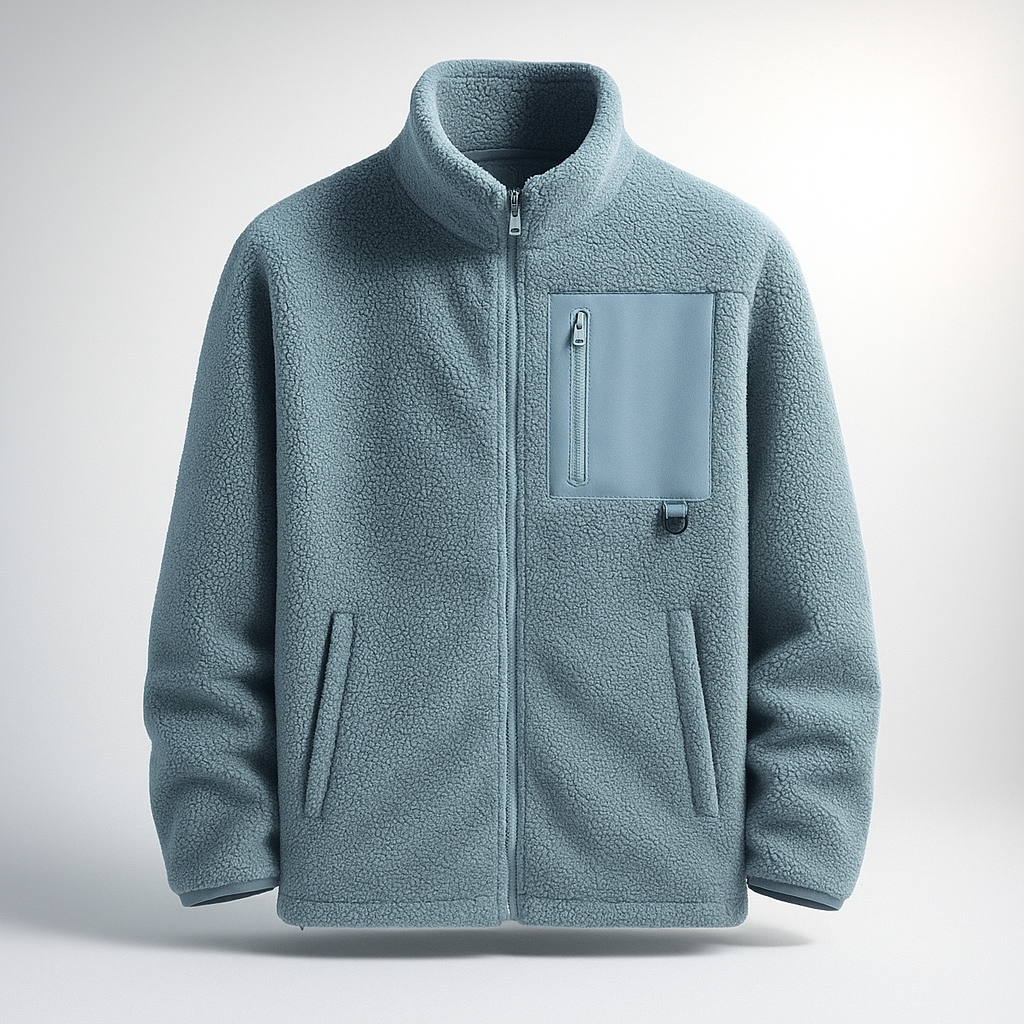 Aldrin Men’s Fleece Jacket – Lightweight Insulating Zip-Up Jacket