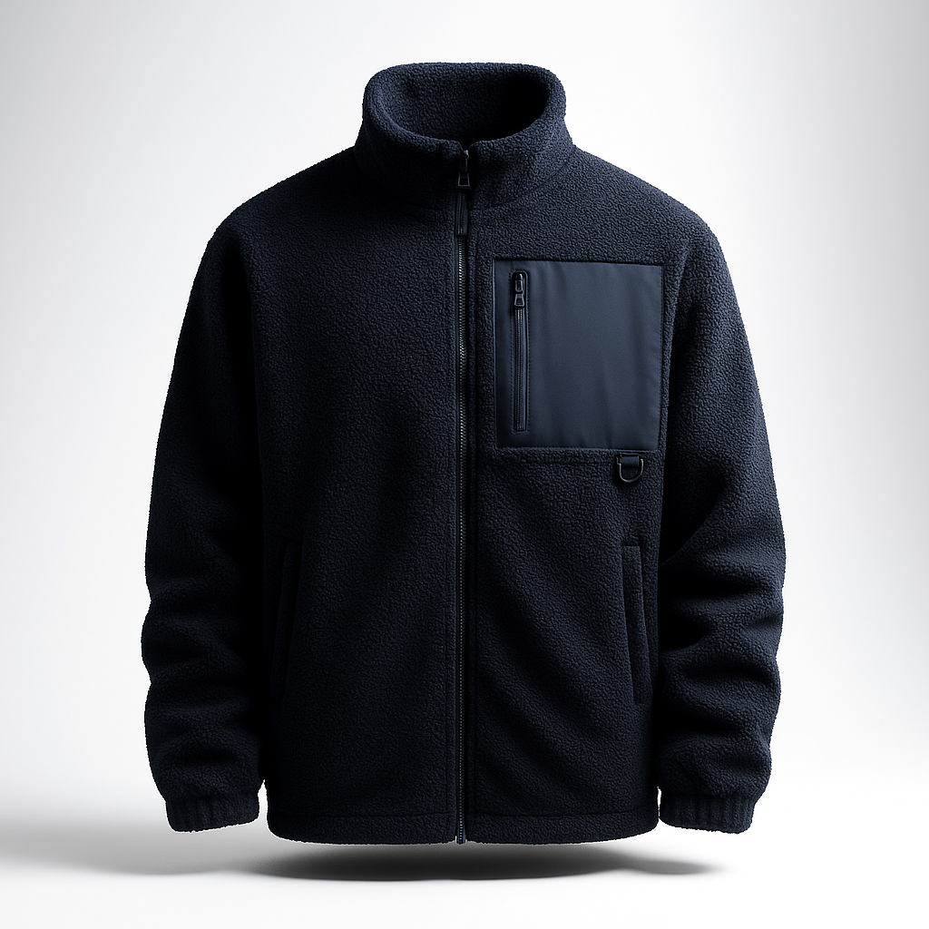 Aldrin Men’s Fleece Jacket – Lightweight Insulating Zip-Up Jacket