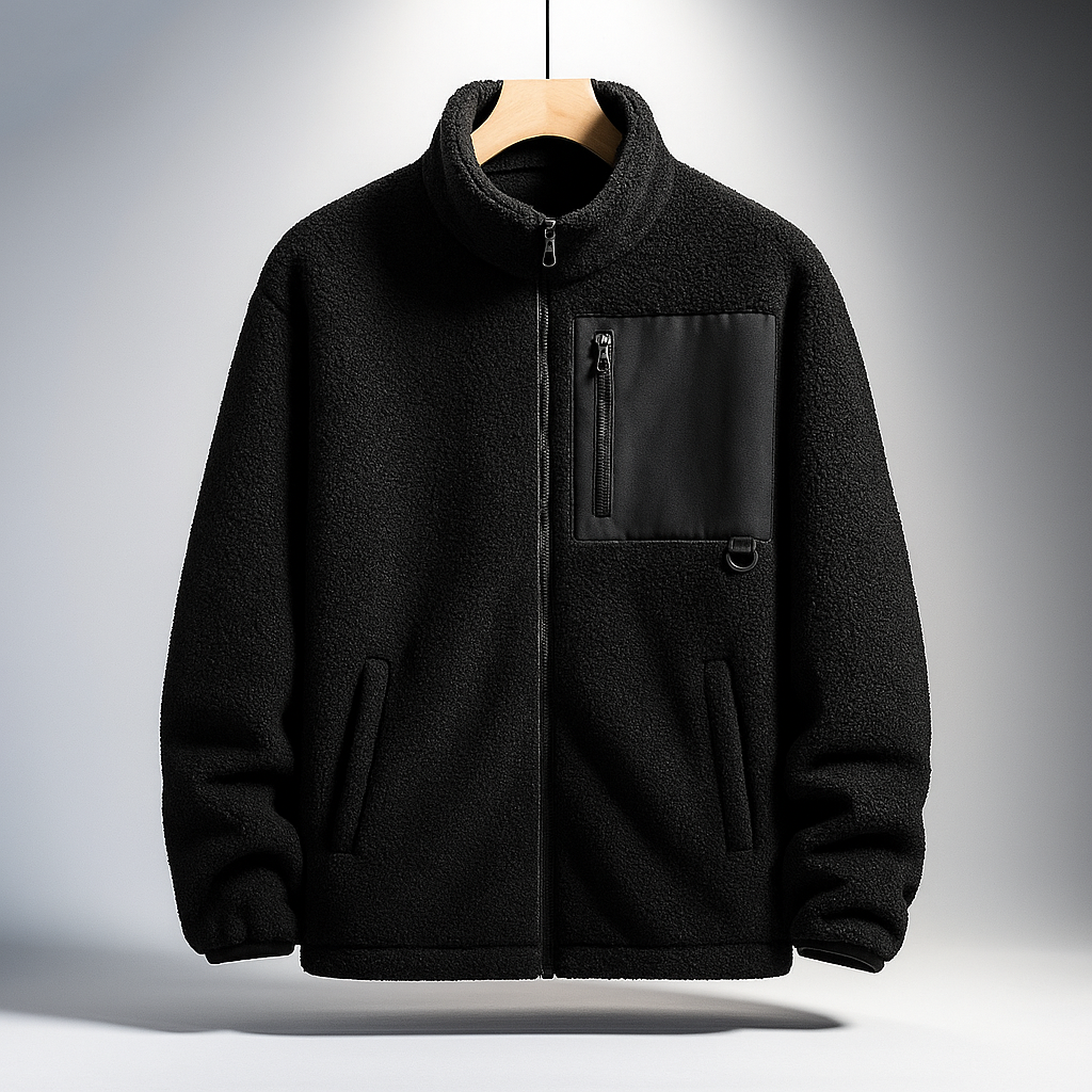 Aldrin Men’s Fleece Jacket – Lightweight Insulating Zip-Up Jacket