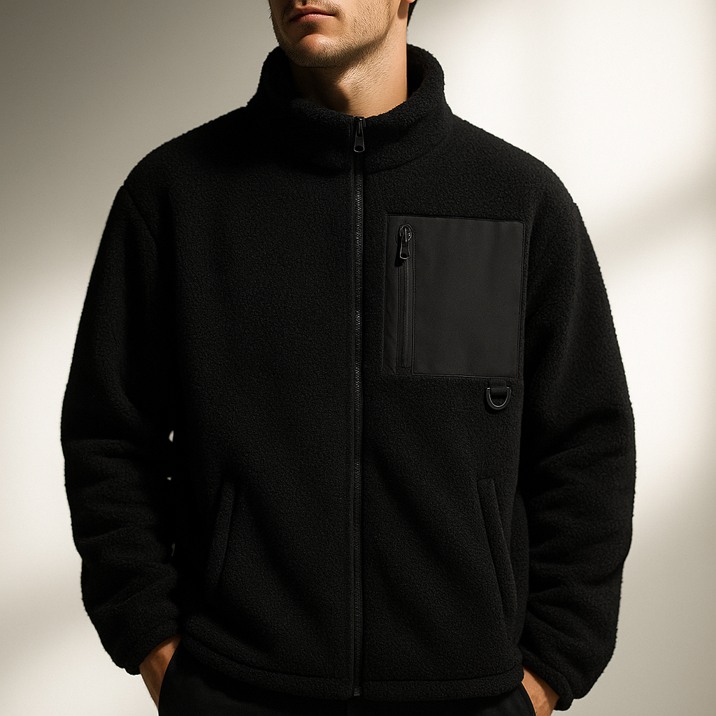 Aldrin Men’s Fleece Jacket – Lightweight Insulating Zip-Up Jacket