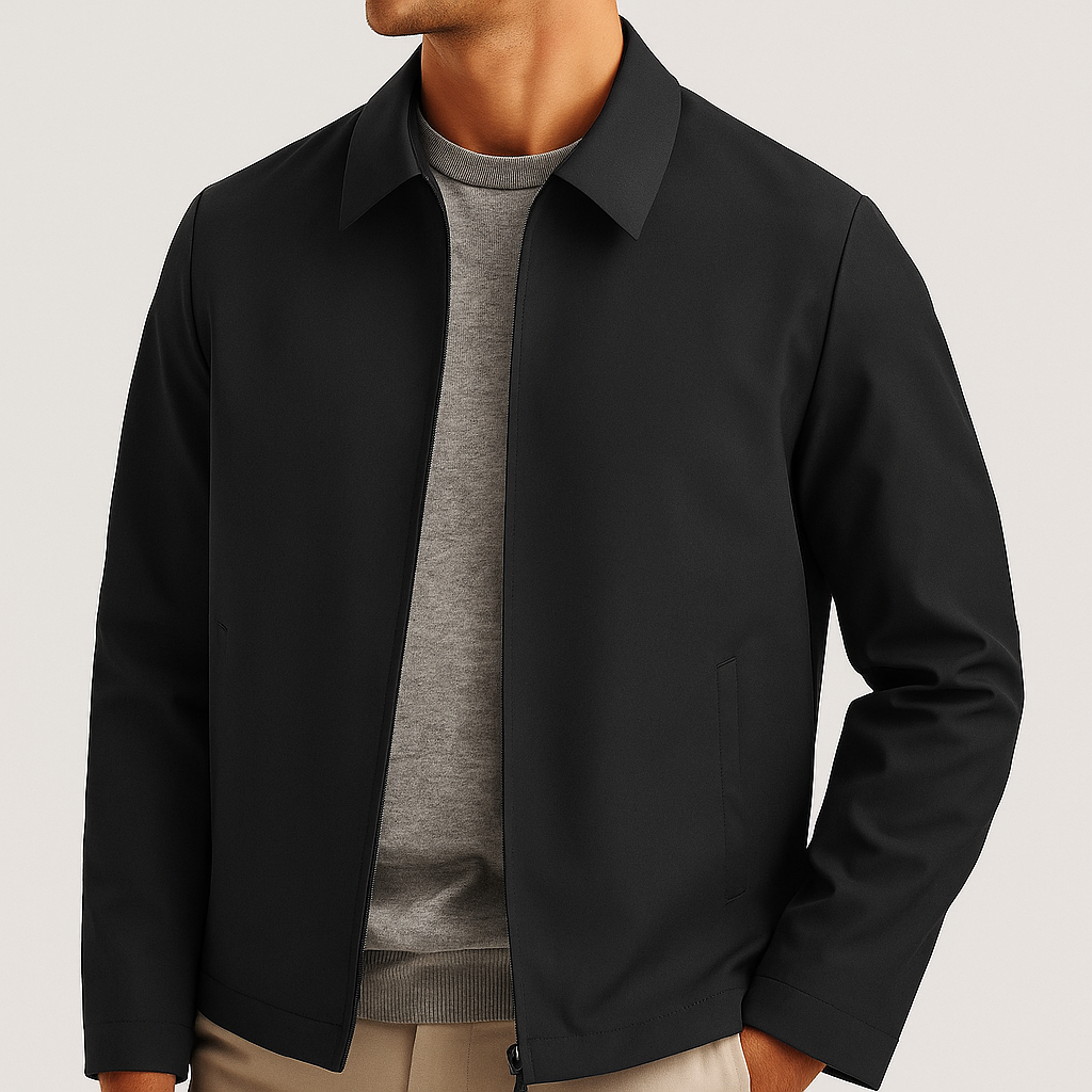 Marcel Men’s Business Casual Jacket – Wrinkle-Free Silk-Blend Blazer with Lapel Design