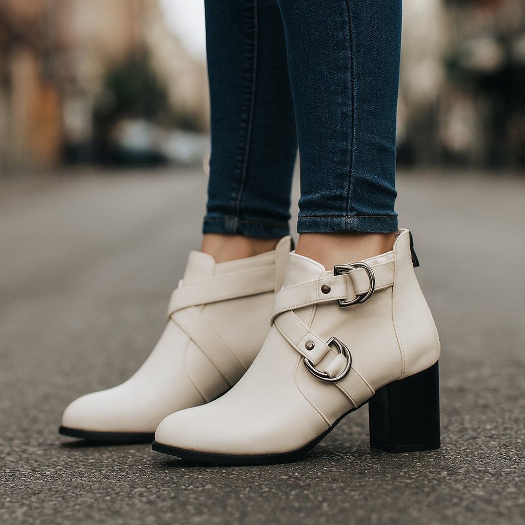 Victoria Women’s Double Buckle Ankle Boots