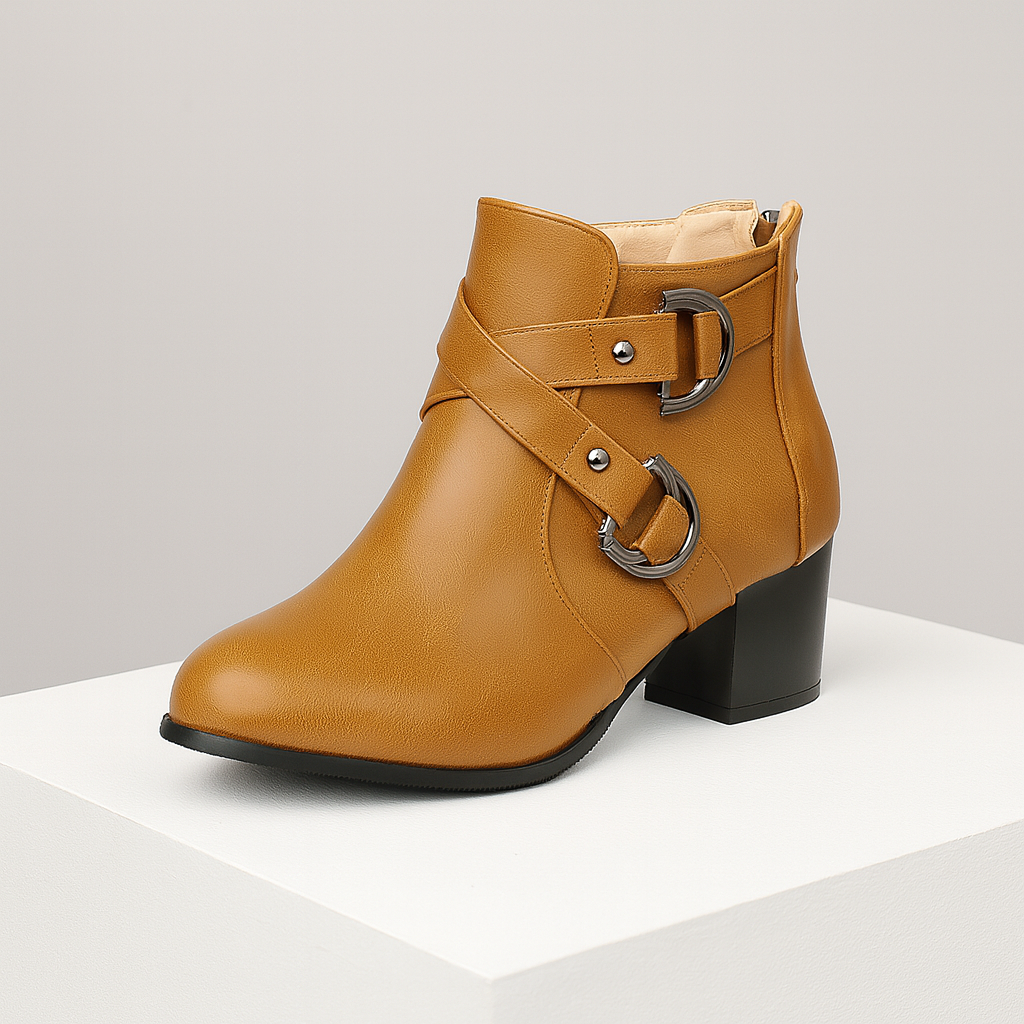Victoria Women’s Double Buckle Ankle Boots
