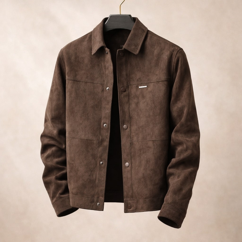 Marcian Men’s Suede Leather Jacket