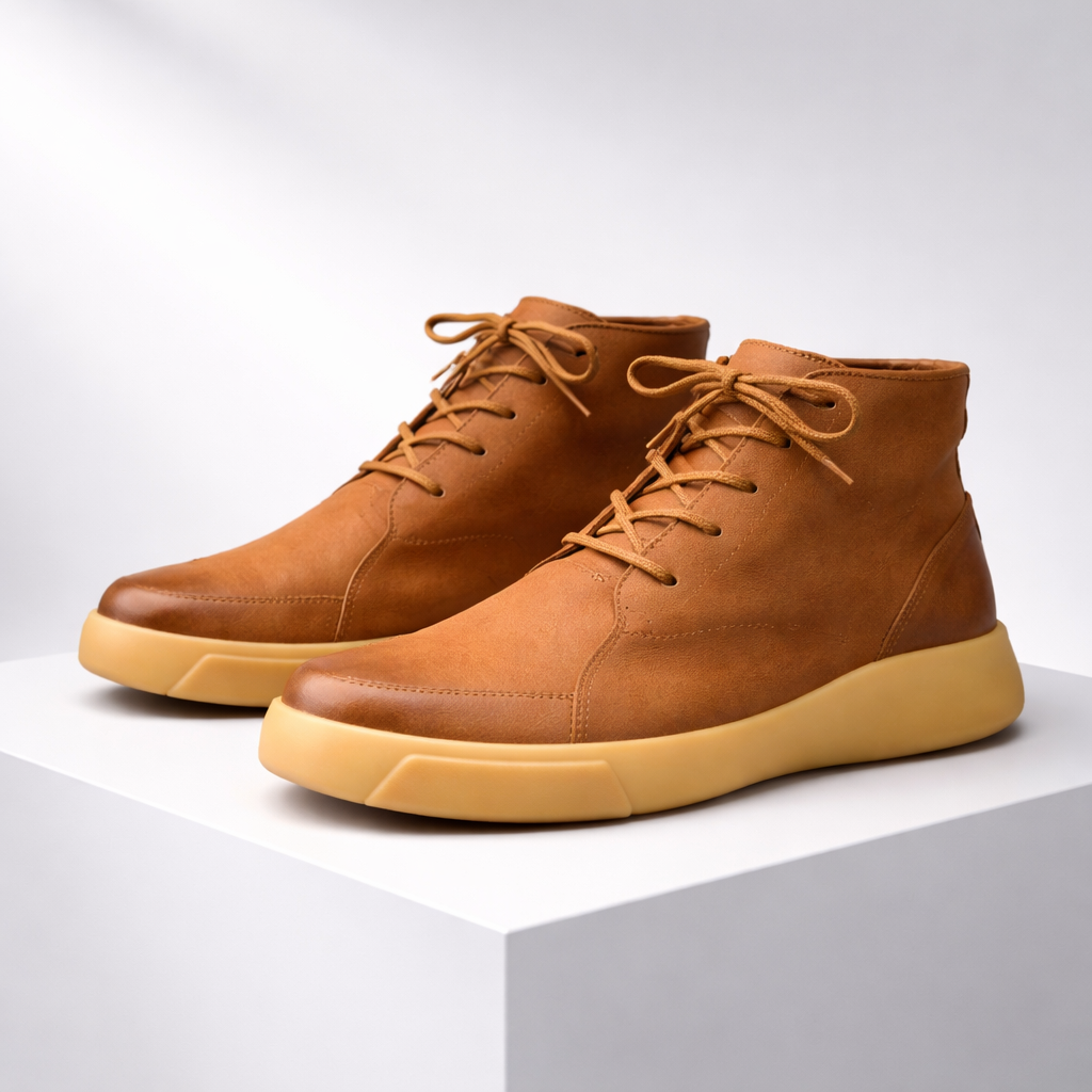 Piolo Men’s Ankle Leather Shoes