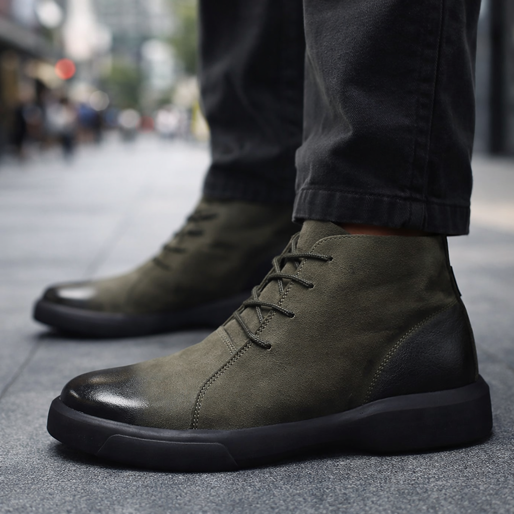 Piolo Men’s Ankle Leather Shoes