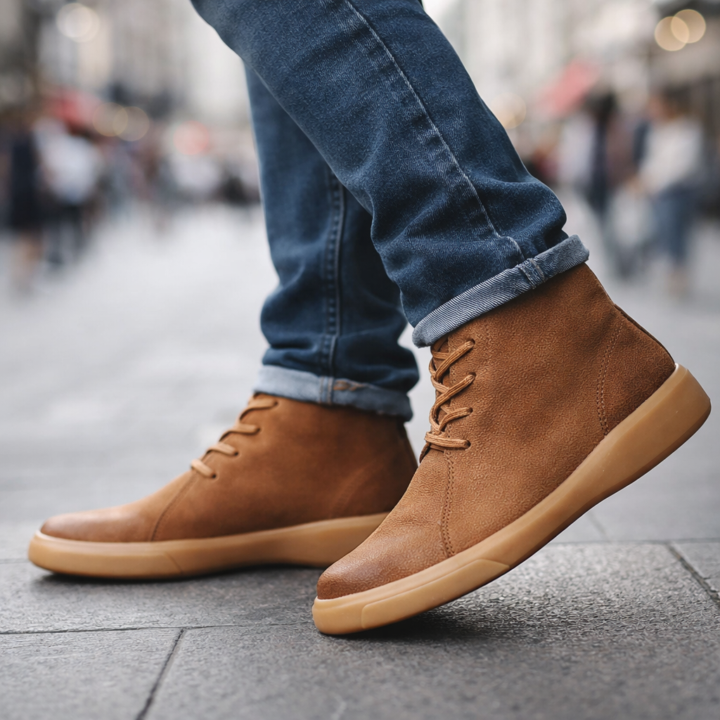 Piolo Men’s Ankle Leather Shoes
