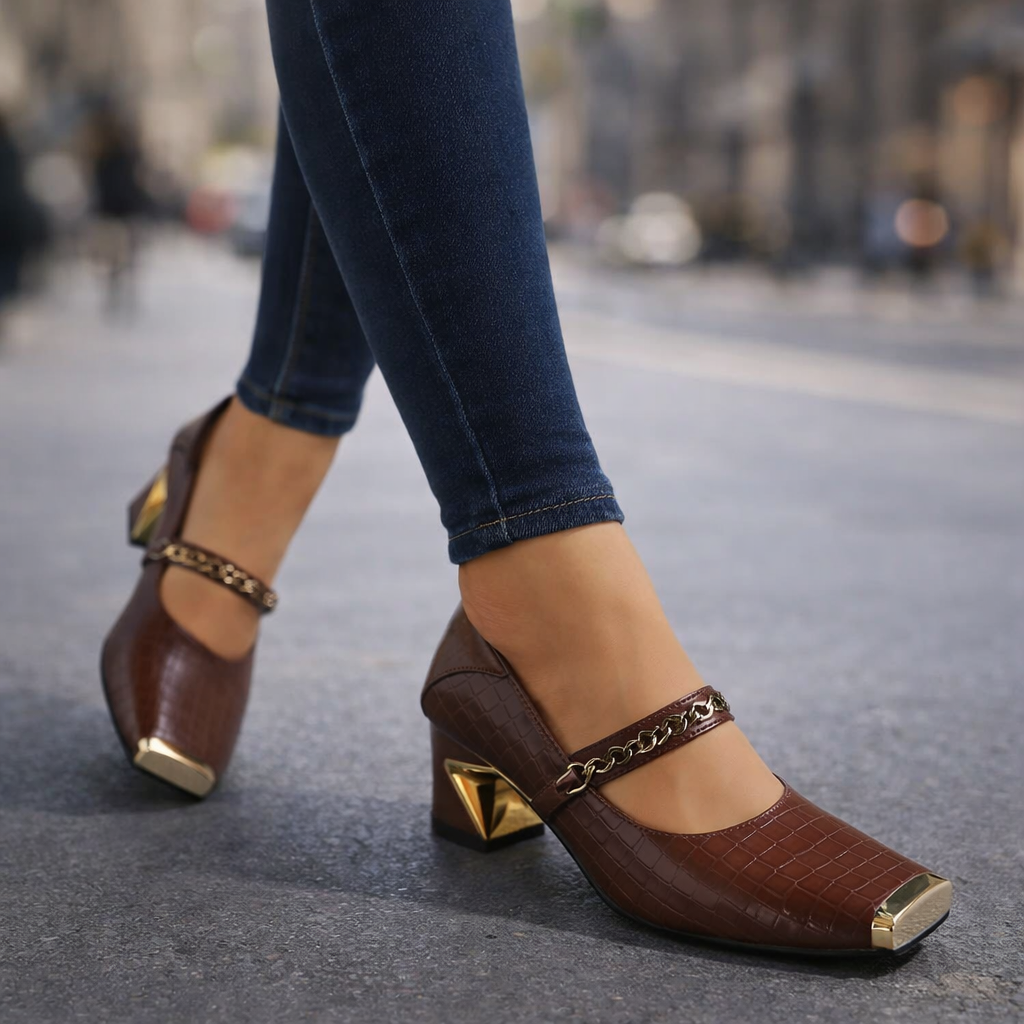 Veronica Women’s Block Heel Shoes