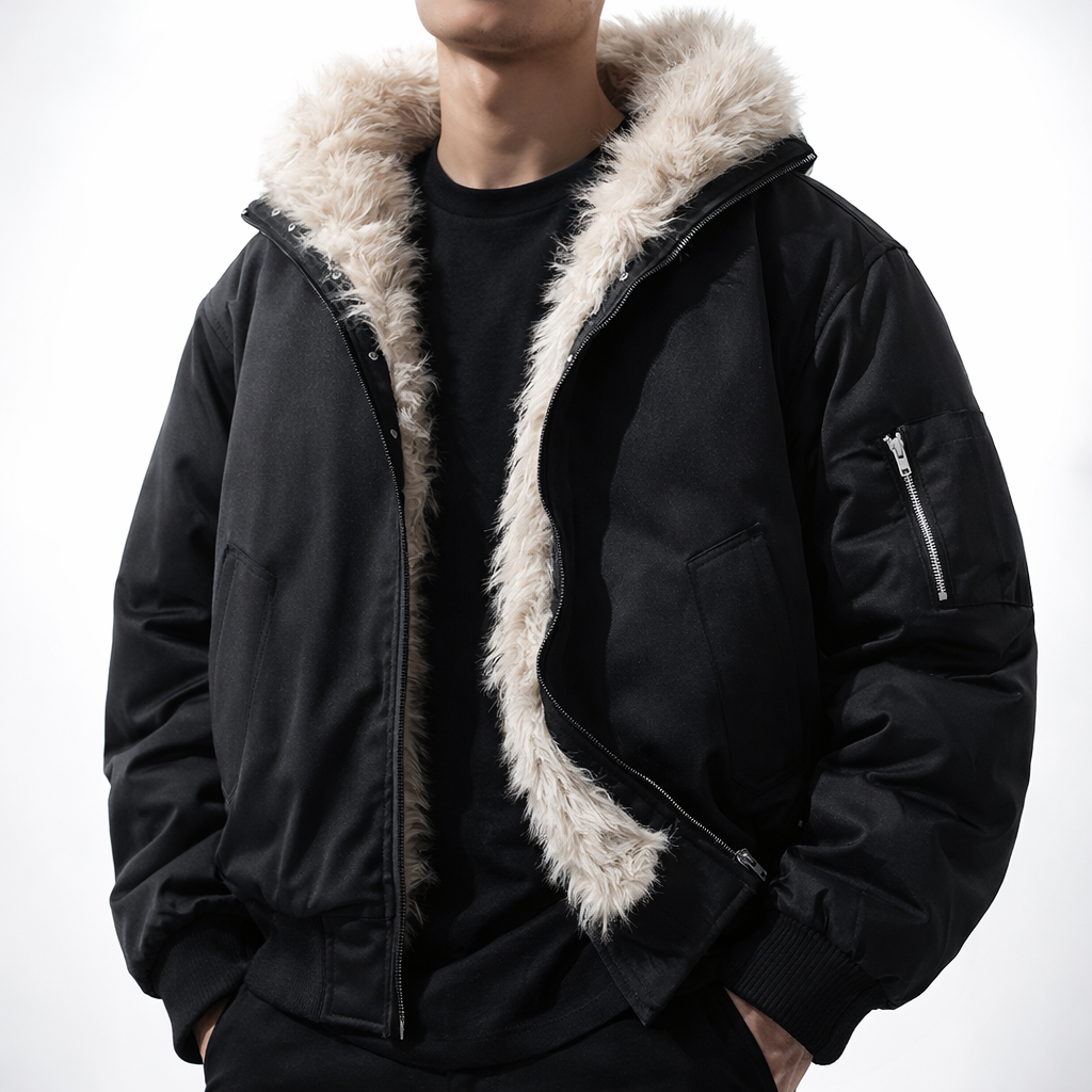 Elio Men’s Winter Jacket – Fur Lined Coat
