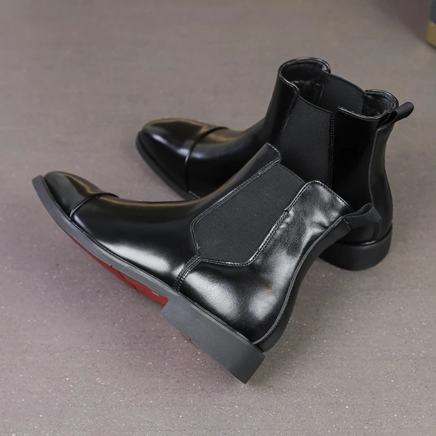 Carlo Men’s Leather Chelsea Boots – Classic Slip-On Design for Timeless Style