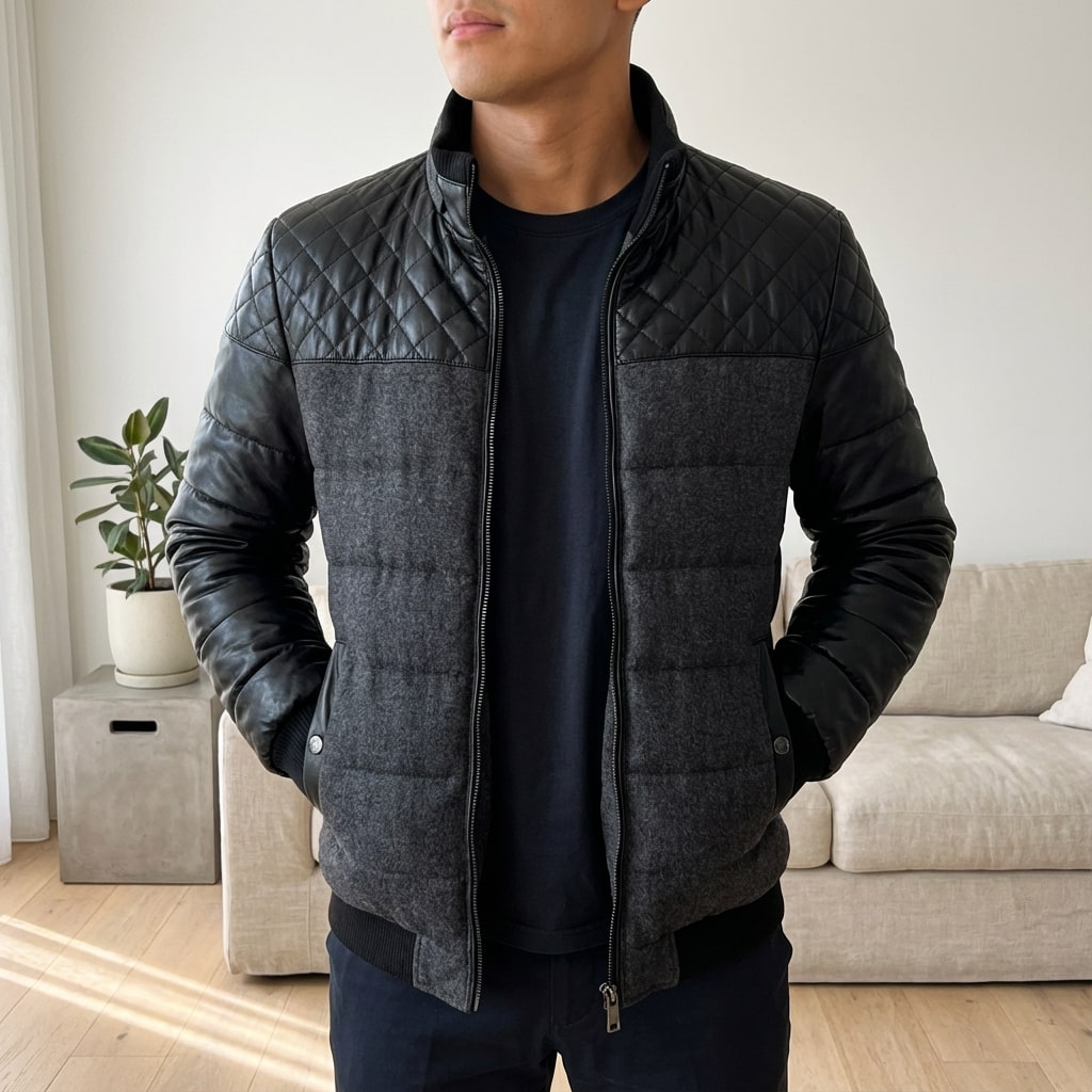 Héctor Men’s Puffer Jacket – Warmth Quilted Coat