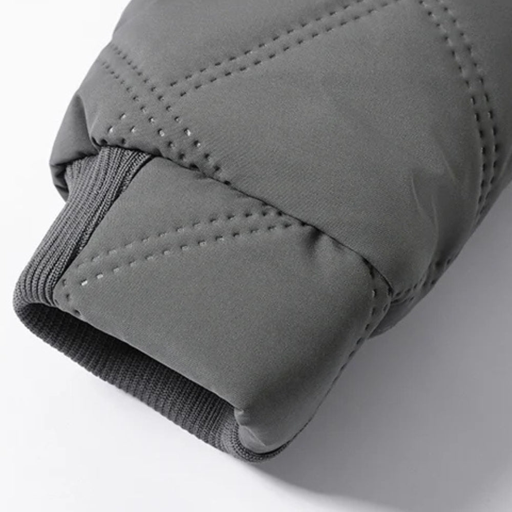 Klyne Men’s Quilted Jacket – Diamond-Quilted Fleece-Lined Winter Jacket