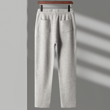 Elliot Men’s Trousers – Pure Merino Wool with Relaxed Fit & Drawstring Waist