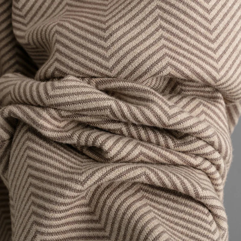 Adeline Women’s Knit Set – Premium Chevron Cotton-Blend Outfit Set