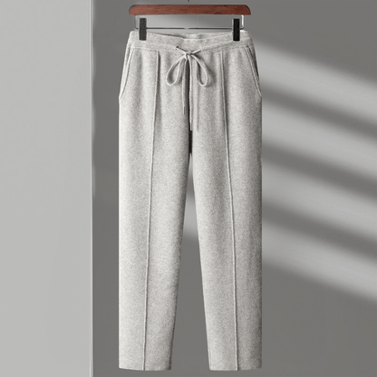 Elliot Men’s Trousers – Pure Merino Wool with Relaxed Fit & Drawstring Waist