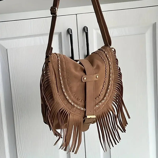 Stylish Gene Suede Shoulder Bag