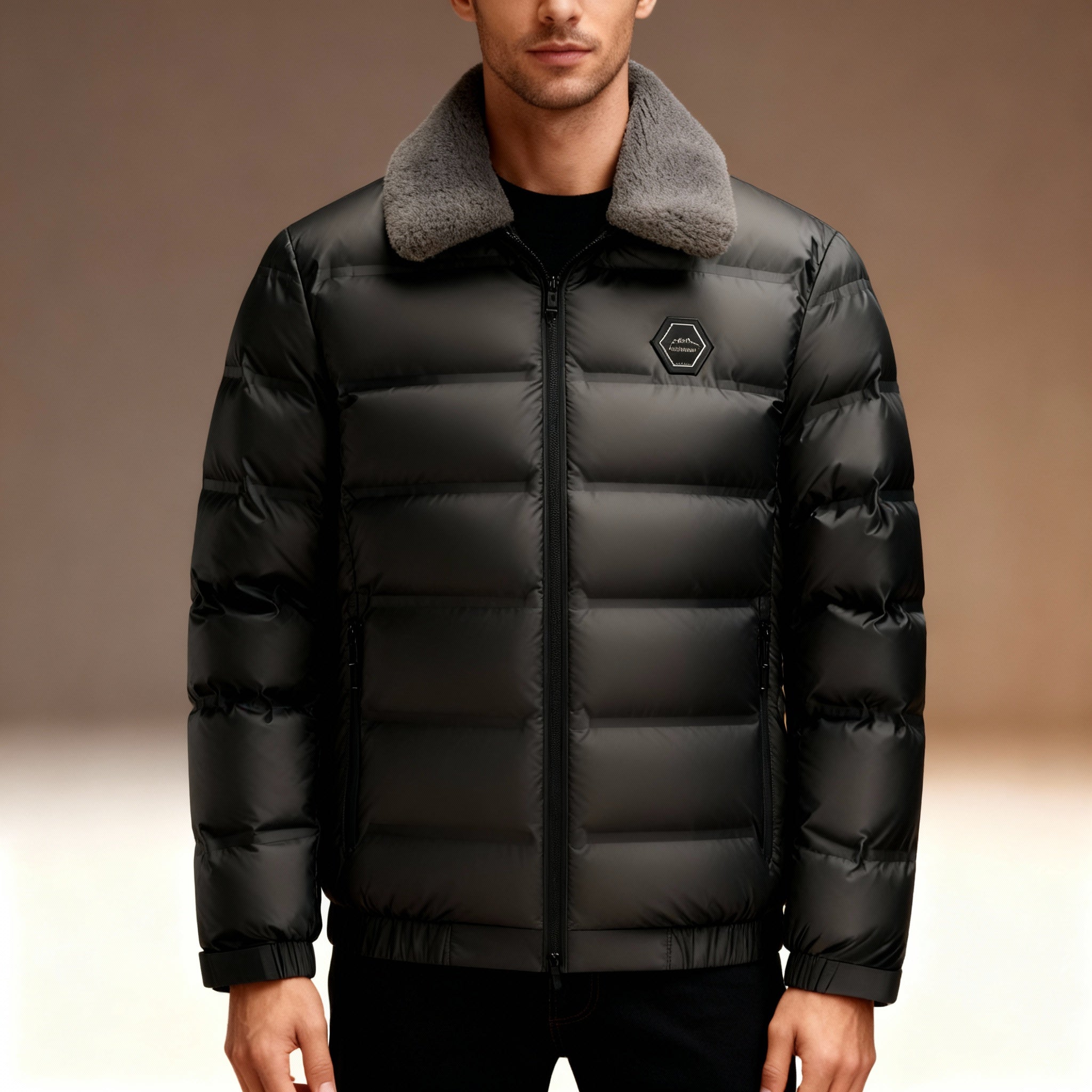 Bennett Men’s Down Puffer Jacket – Insulated Winter Coat with Quilted Shell