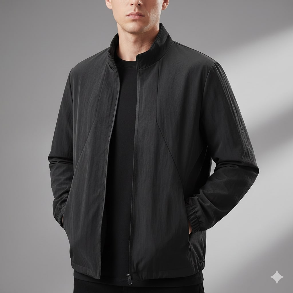Elian Featherlight Windbreaker Jacket – Water Resistant Shell Lightweight Outerwear