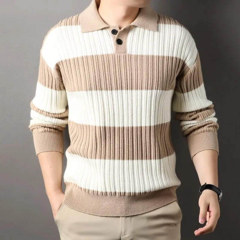 Anderson Men’s Wool Sweater – Soft Ribbed Knit with Classic Fit