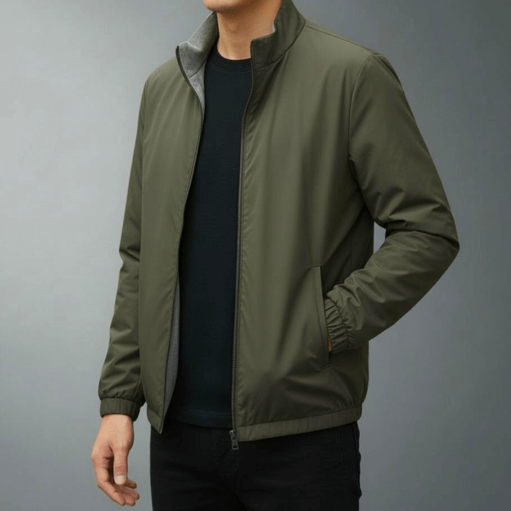 Lars Men’s Lightweight Jacket – Thermal Wind & Water Resistant with Fleece Lining
