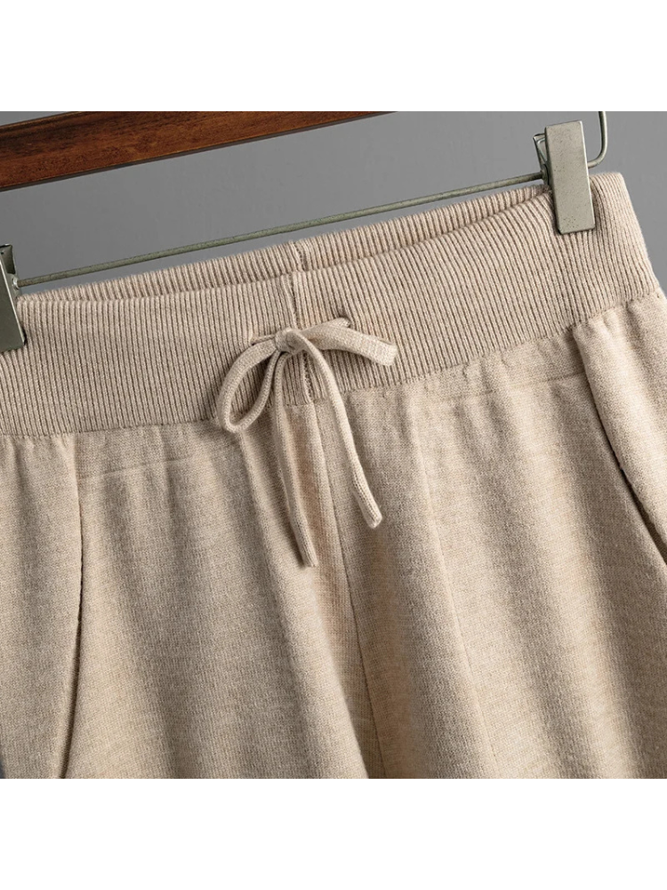 Kristel Women’s Knit Lounge Set – Cotton Blend Pullover & Joggers