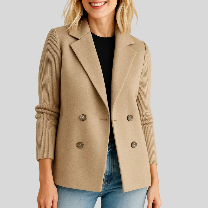 Alona Women’s Sweater Blazer – Double-Knit Cardigan Jacket