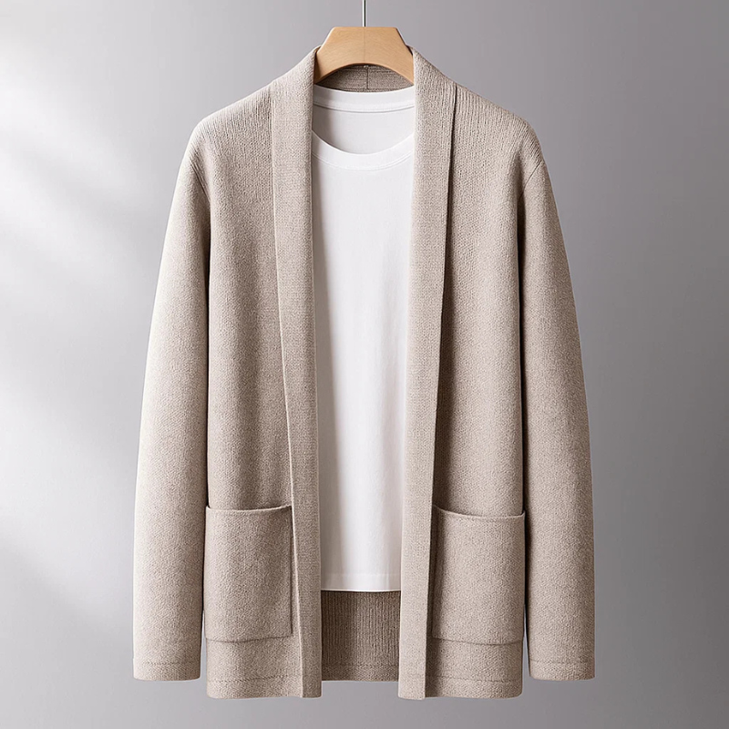 Louis Men’s Knit Cardigan – Soft-Touch Warm Layer Cardigan