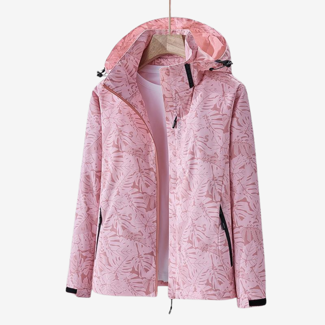 Noemi Women’s Lightweight Jacket – Wind Rainproof Outerwear with Adjustable Hood