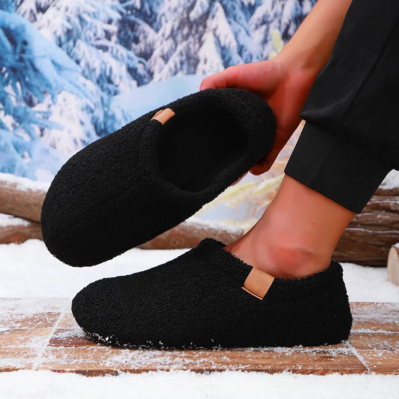 Lucien Teddy Fleece Slides – Ultra-Soft Indoor & Outdoor Slippers